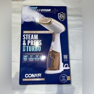 Conair Turbo Extreme Steam Hand Held Fabric Steamer, GS59X, 1875W NWT